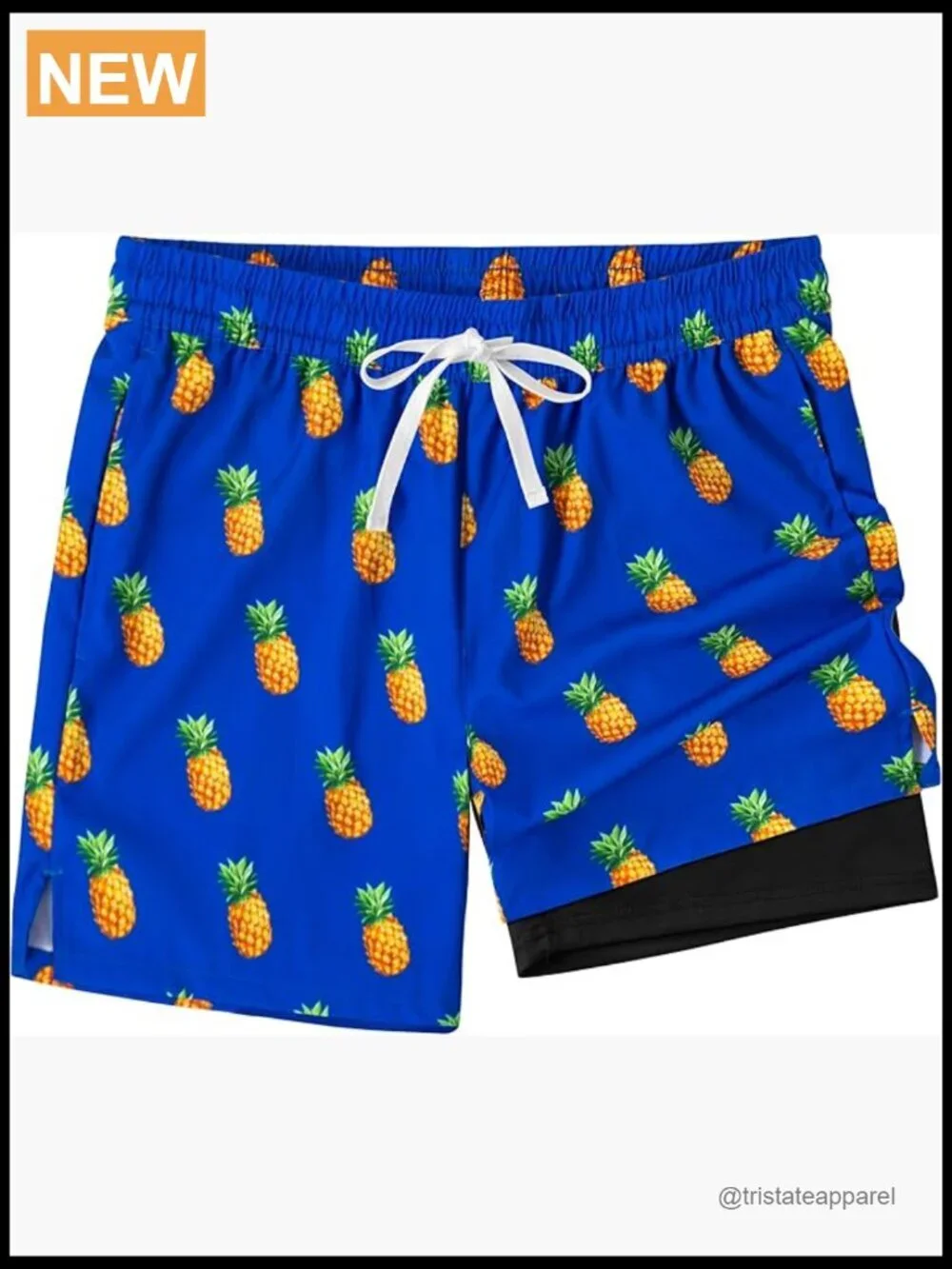 Men's Quick Dry Swim Trunks Board Shorts with Pockets Mesh Lining